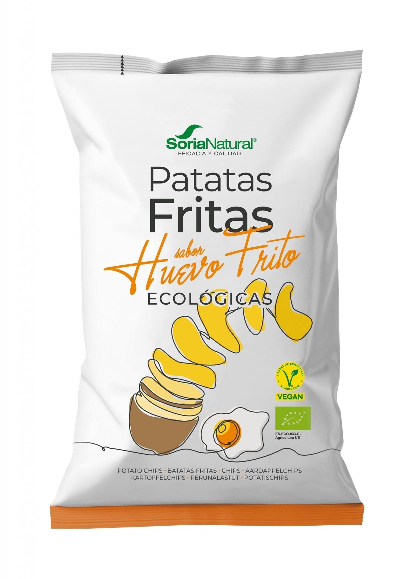 Bio-Kartoffelchips mit Spiegelei-Geschmack ECO Soria Natural 100 g