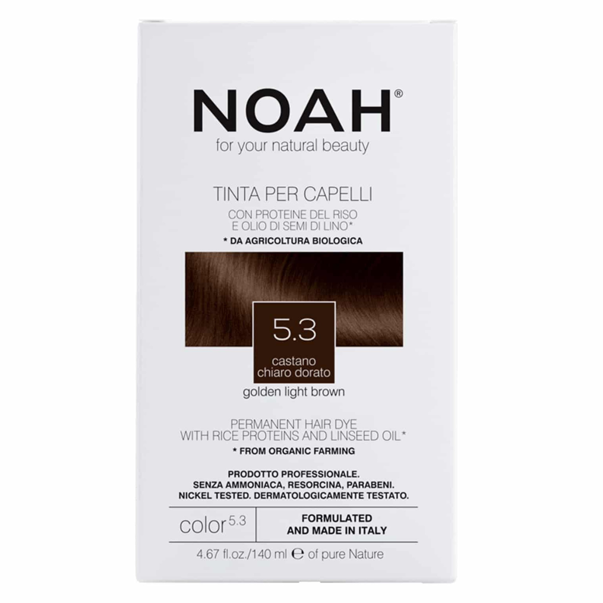 Tinta per capelli castano dorato Noah 140 ml (5.3)