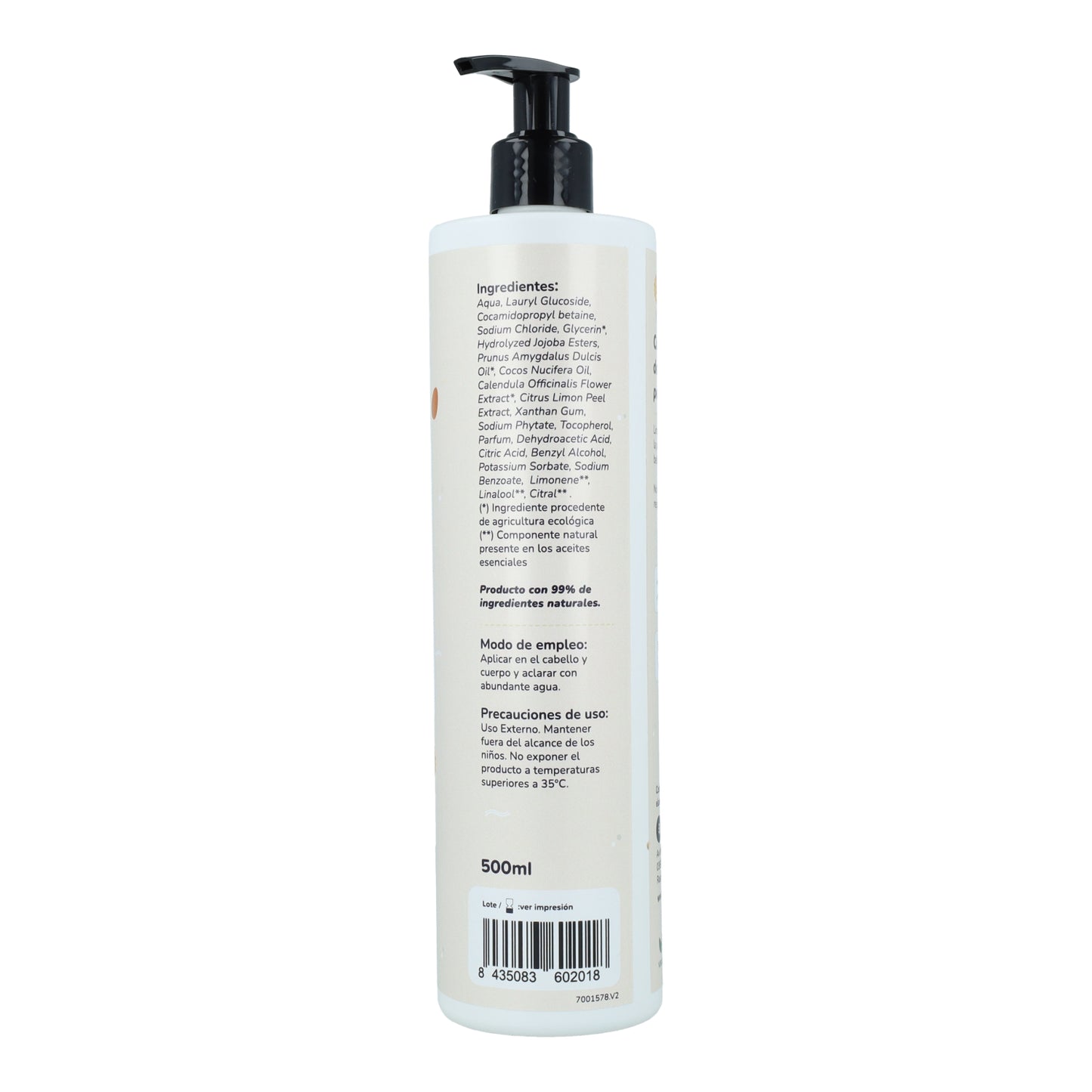 Calendula und Mandel Baby Shampoo und Gel Planeta Huerto 500 ml