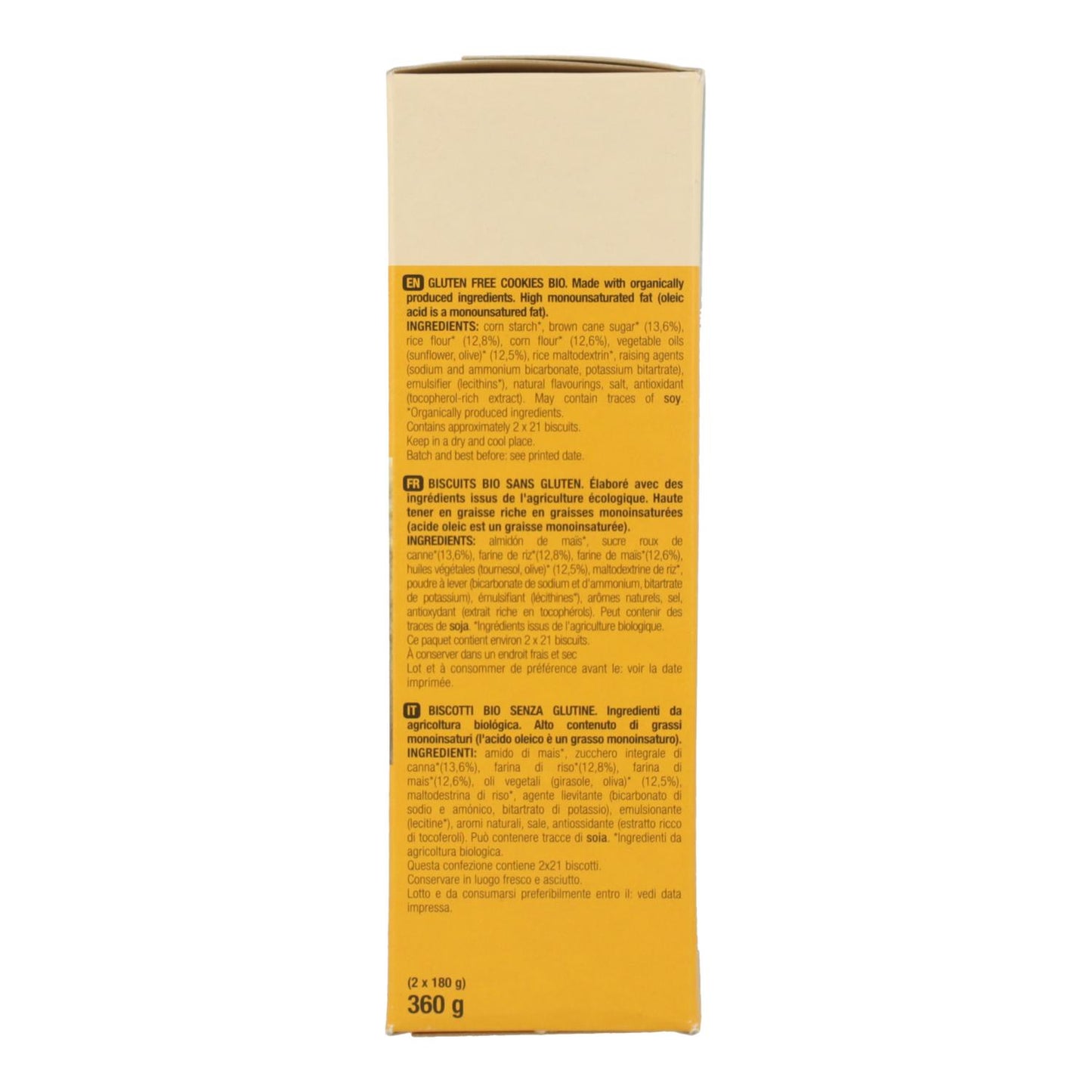 Bezglutenowe ciastka Bio 2P Santiveri 360 g