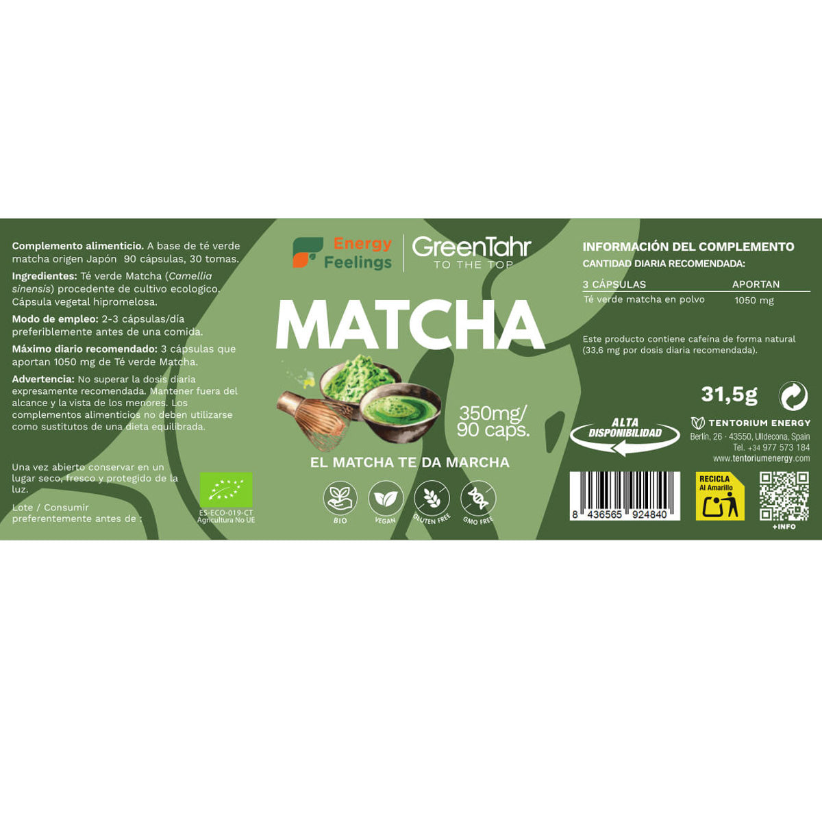 Matcha Te ECO Energy Feelings 90 kapsułek