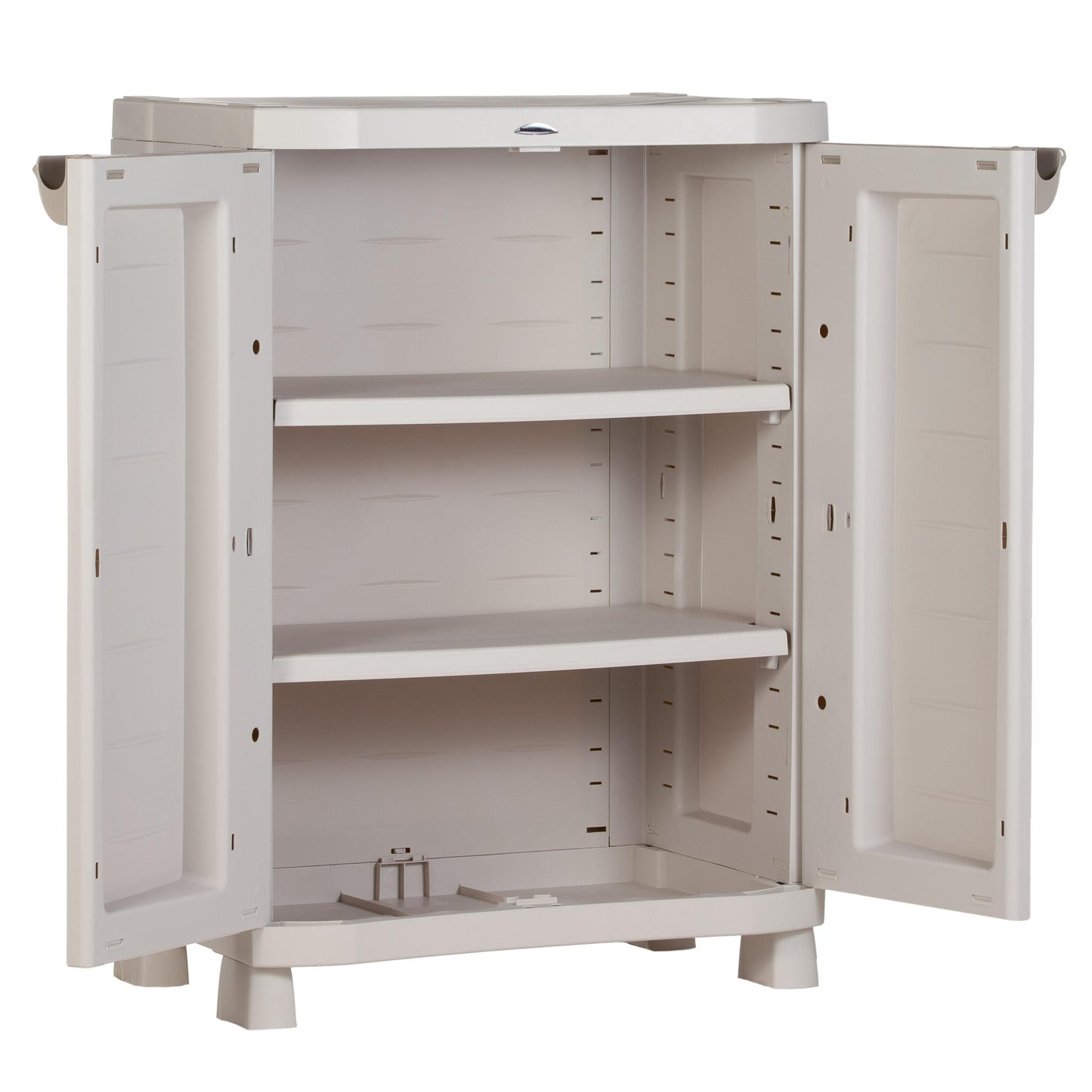 Halvskåp 70 cm Space Saver Plastiken Beige (renoverat)