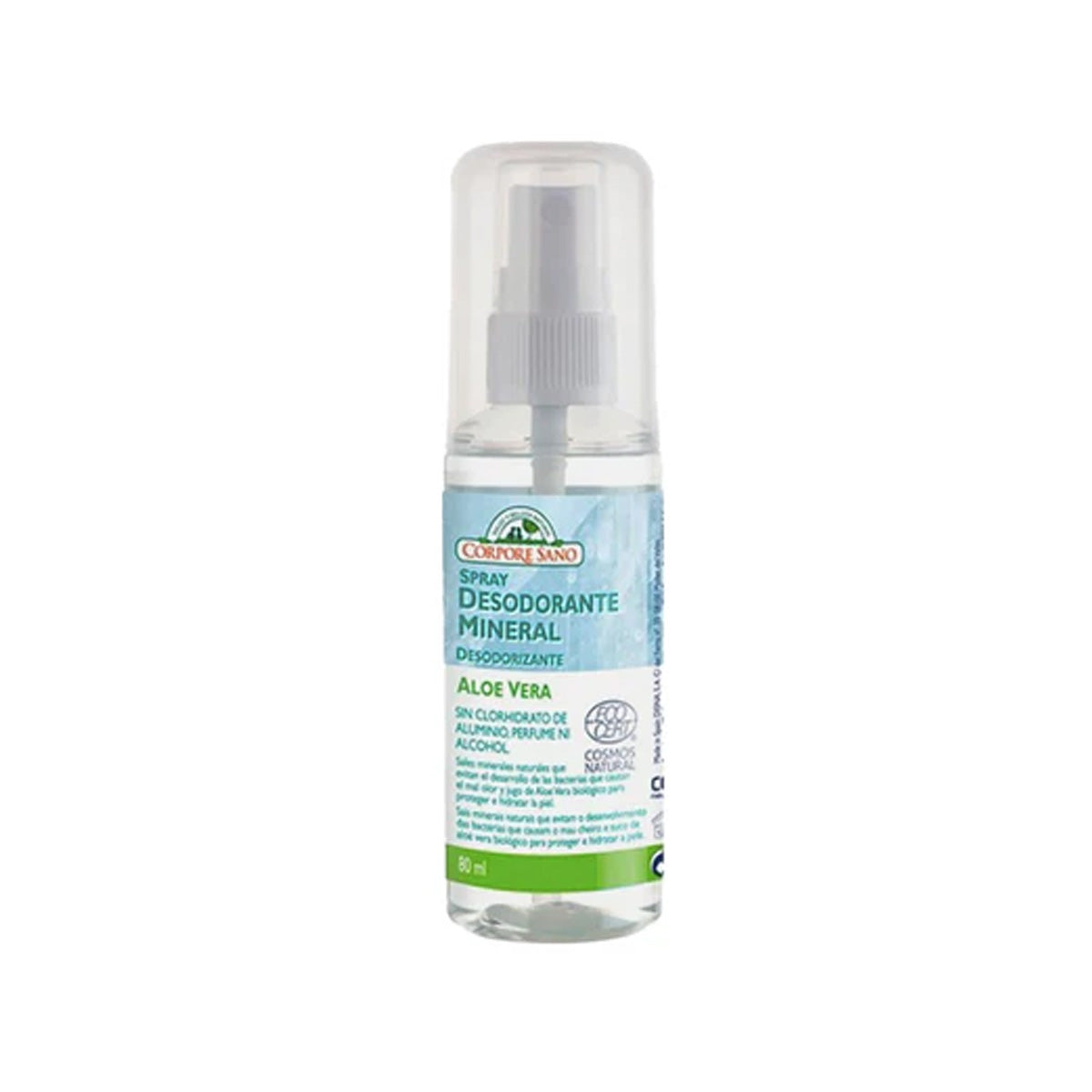 Deodorante spray all'allume e aloe vera cosmos, Corpore Sano, 80 ml