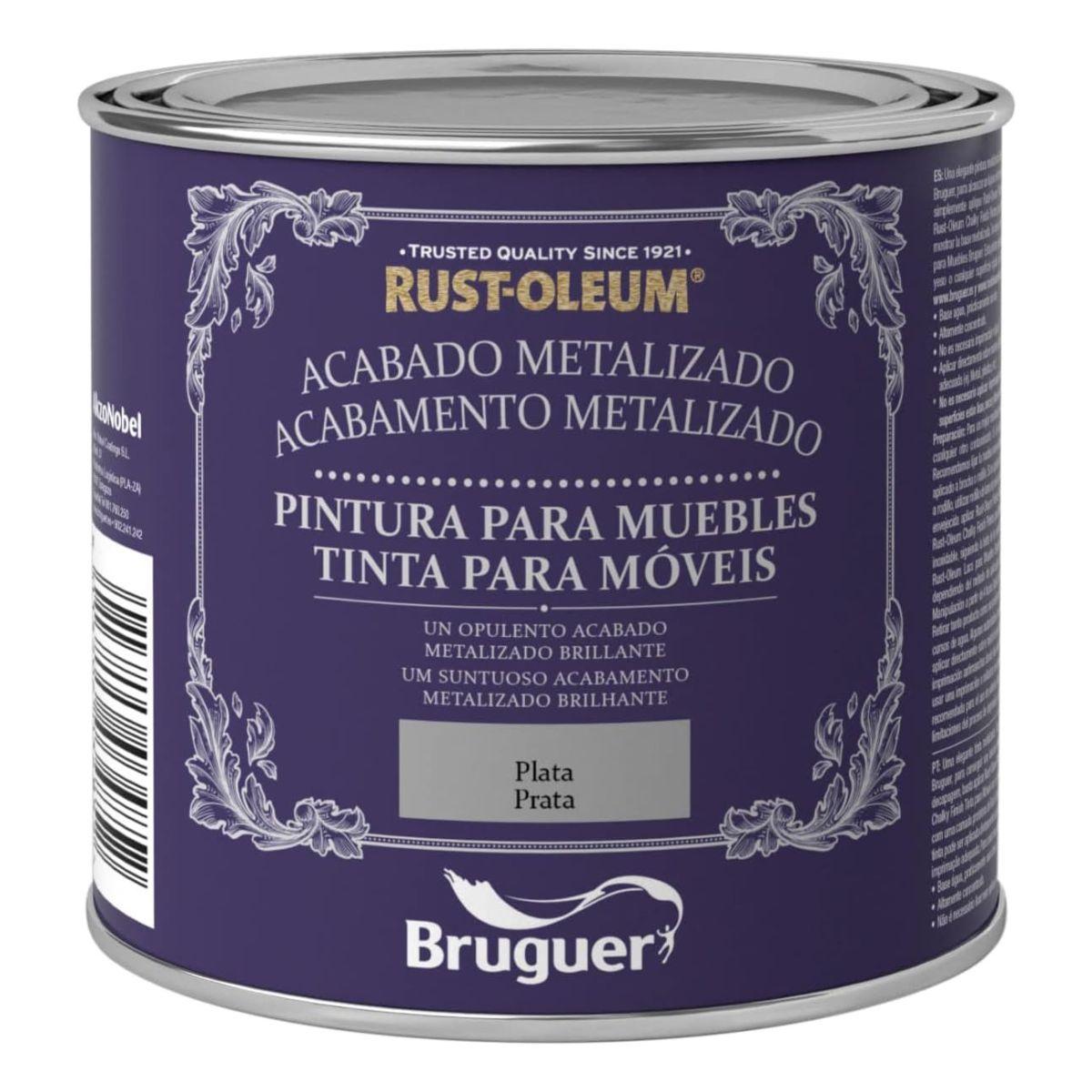 Metallic-Farbe für Möbel Xylazel Silber 500 ml