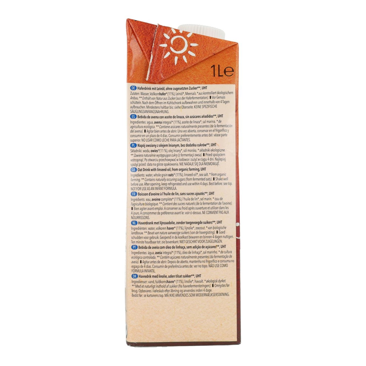 Haferdrink mit Omega 3 BIO Natumi 1 l