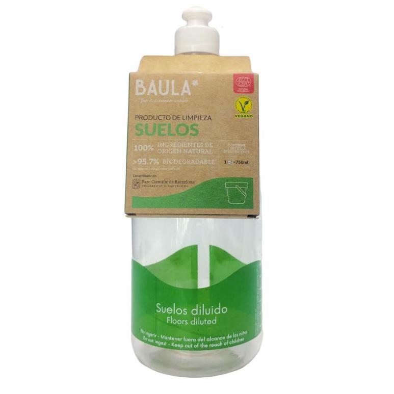 Organic Floor Cleaner Pack + Bottle with Push Cap Baula