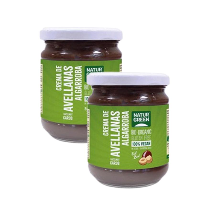 Pack of 2 Naturgreen Hazelnut and Carob Cream 200 g
