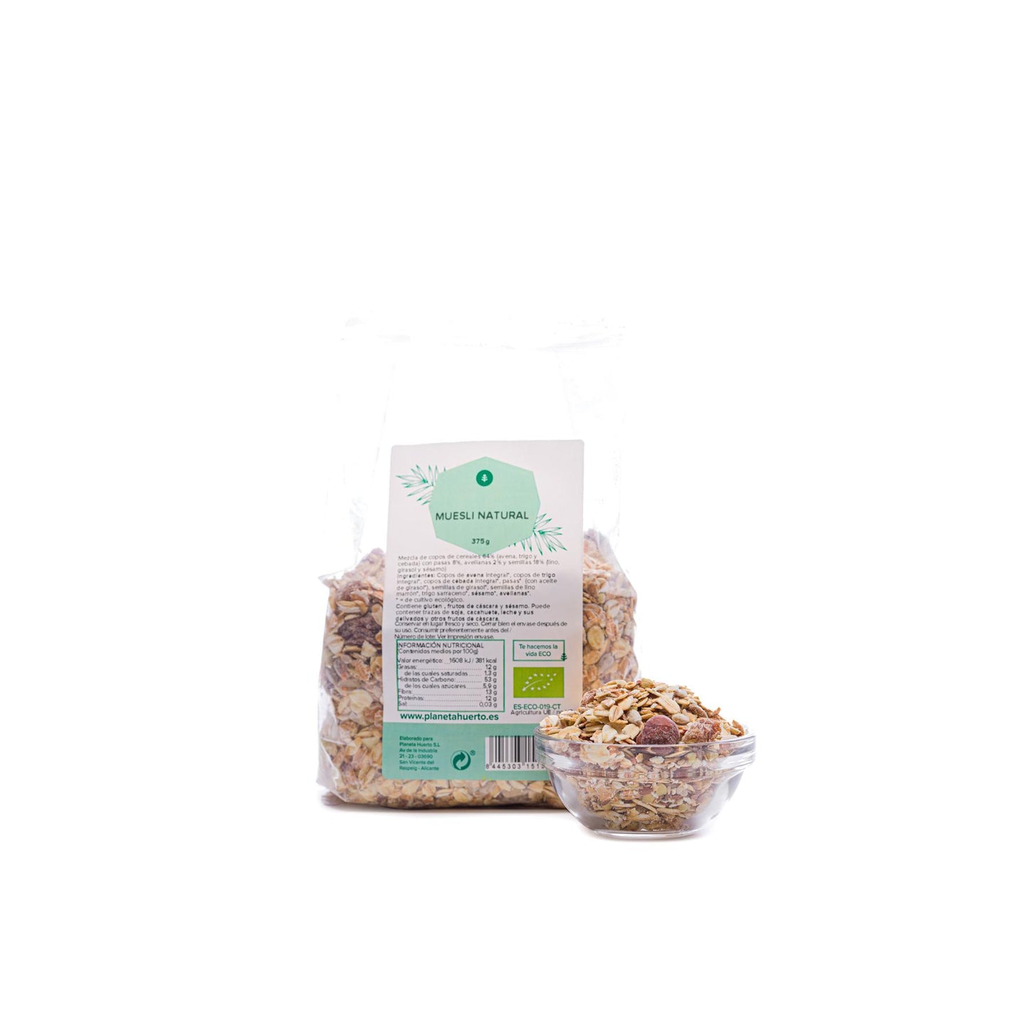 Natuurlijke muesli ECO Planeta Huerto 375 g