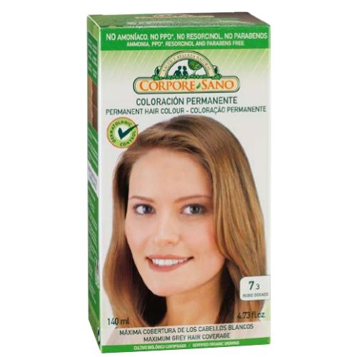 Permanente Haarfarbe Nr. 7.3 Goldblond Corpore Sano 140 ml