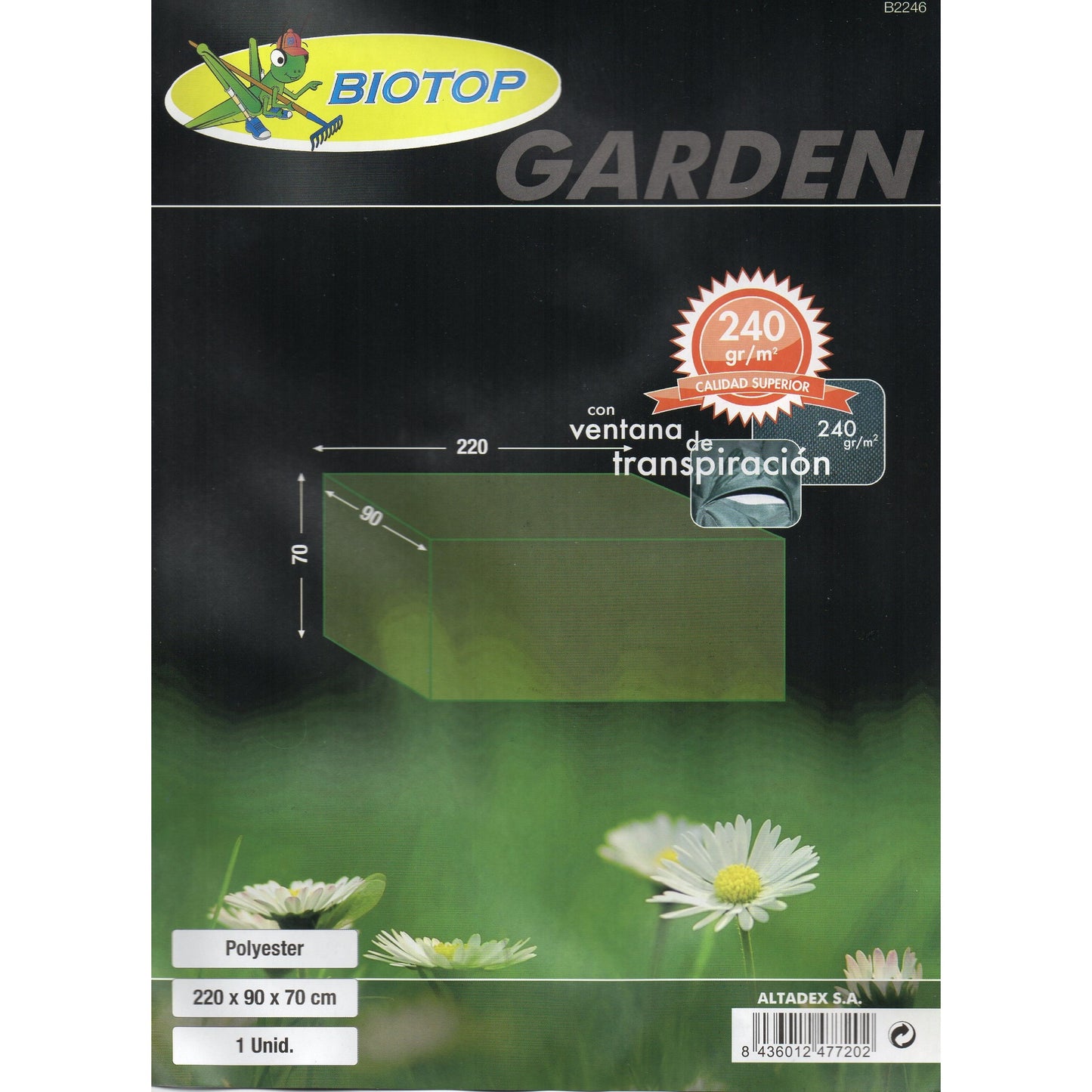 Sofa-Bezug aus Polyester 220 x 90 x 70 cm