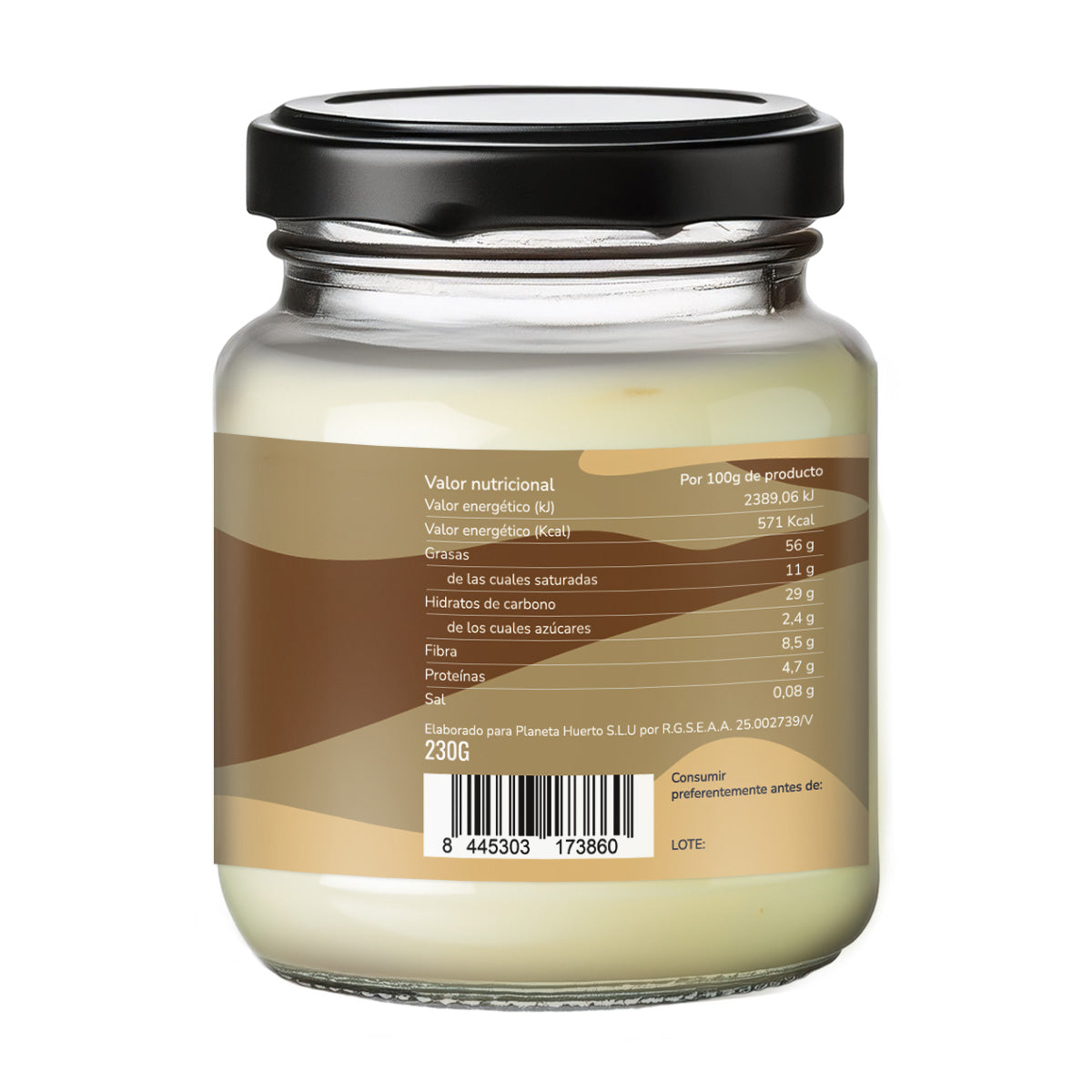Vit chokladkräm med macadamia ECO Planeta Huerto 230 g