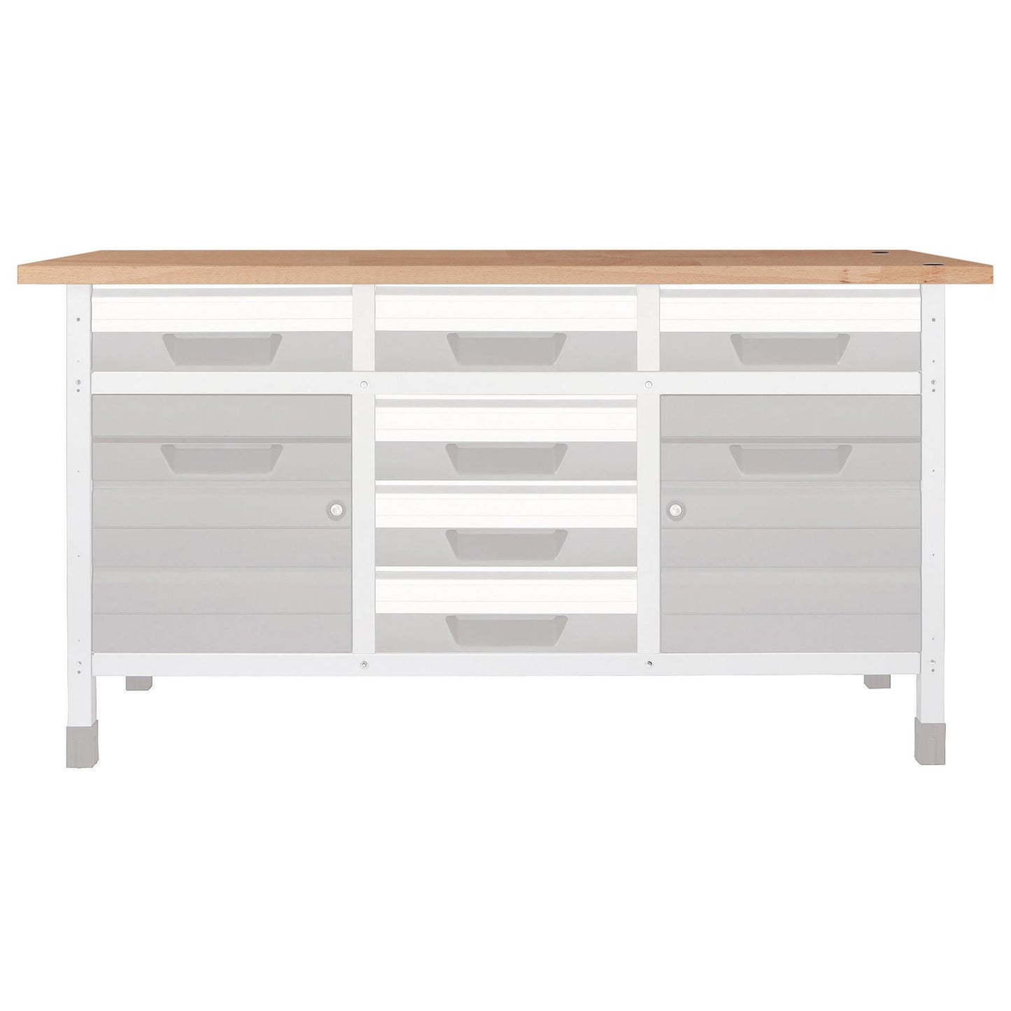 1 blat roboczy z drewna bukowego S 650 x 650 x 30 mm Wolfcraft 6043000 S 650 x 650 x 30 mm