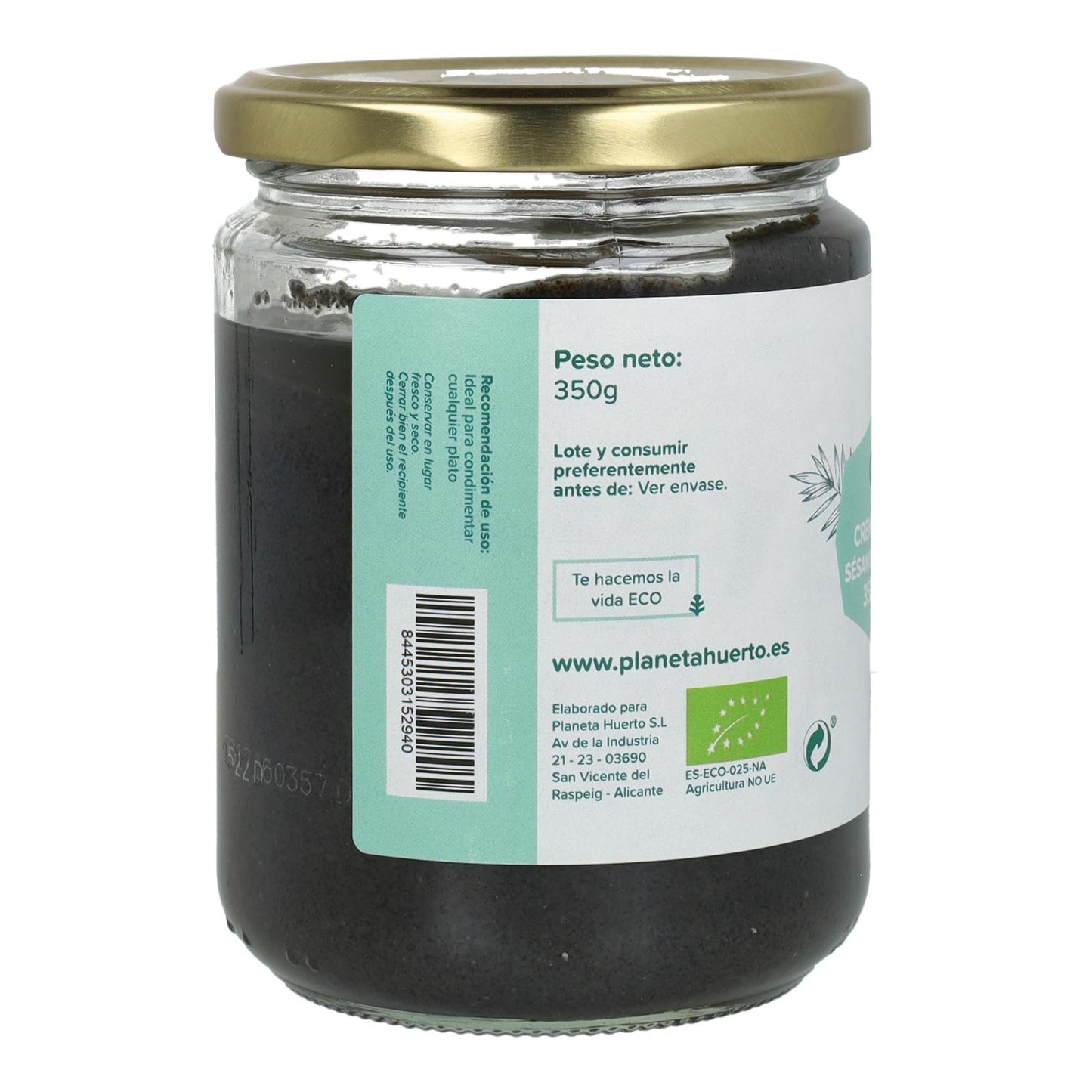 Schwarzer Sesam Tahini ECO Planet Garden 350 g