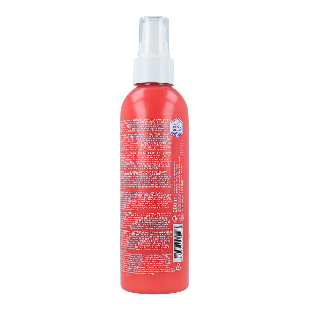 Zonnebrandspray voor kinderen SPF50 Apivita 200 ml