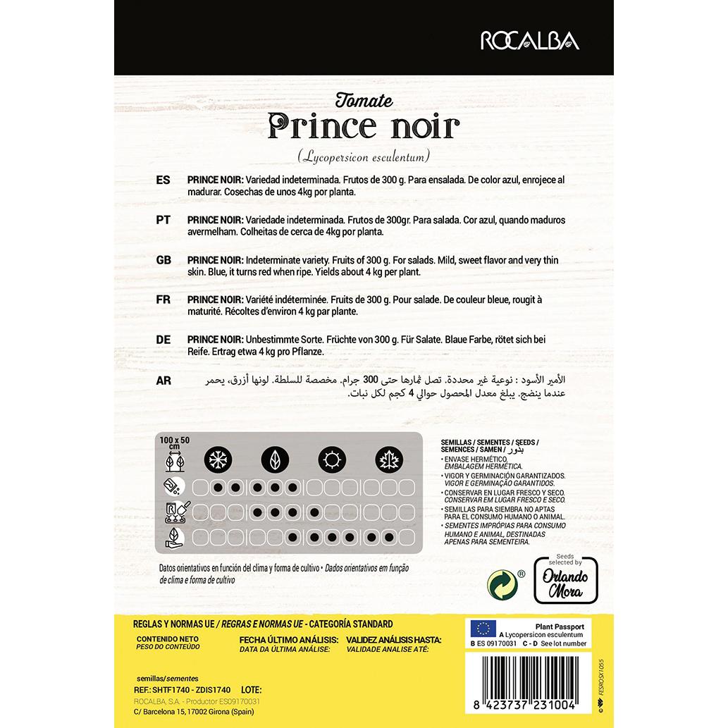 Graines de tomate Collection Prince noir
