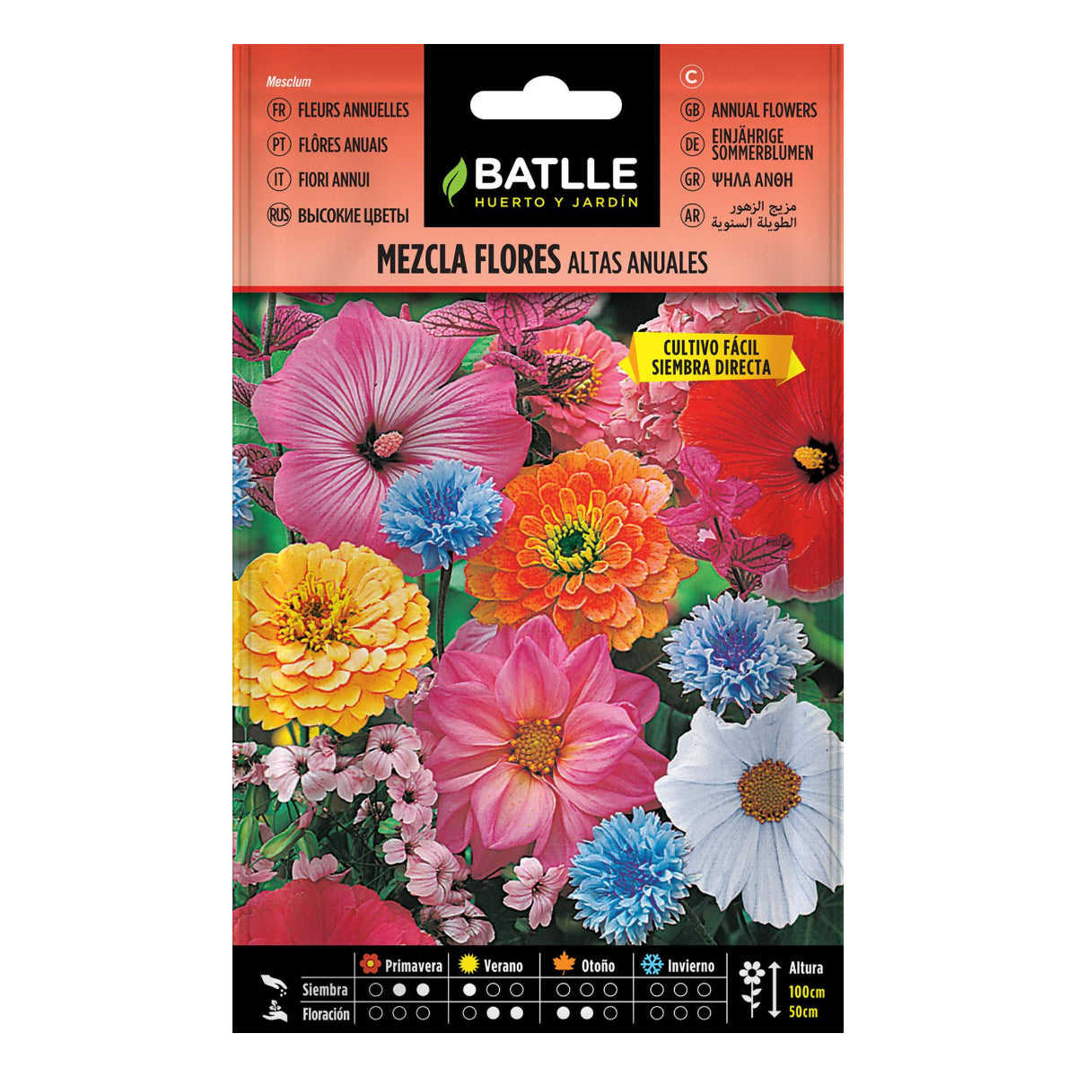 Batlle Tall Annual Flower Mix Seeds