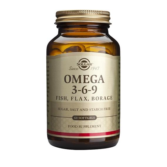 Omega 3 - 6 - 9 (fish, flax, borage) Solgar 120 Caps