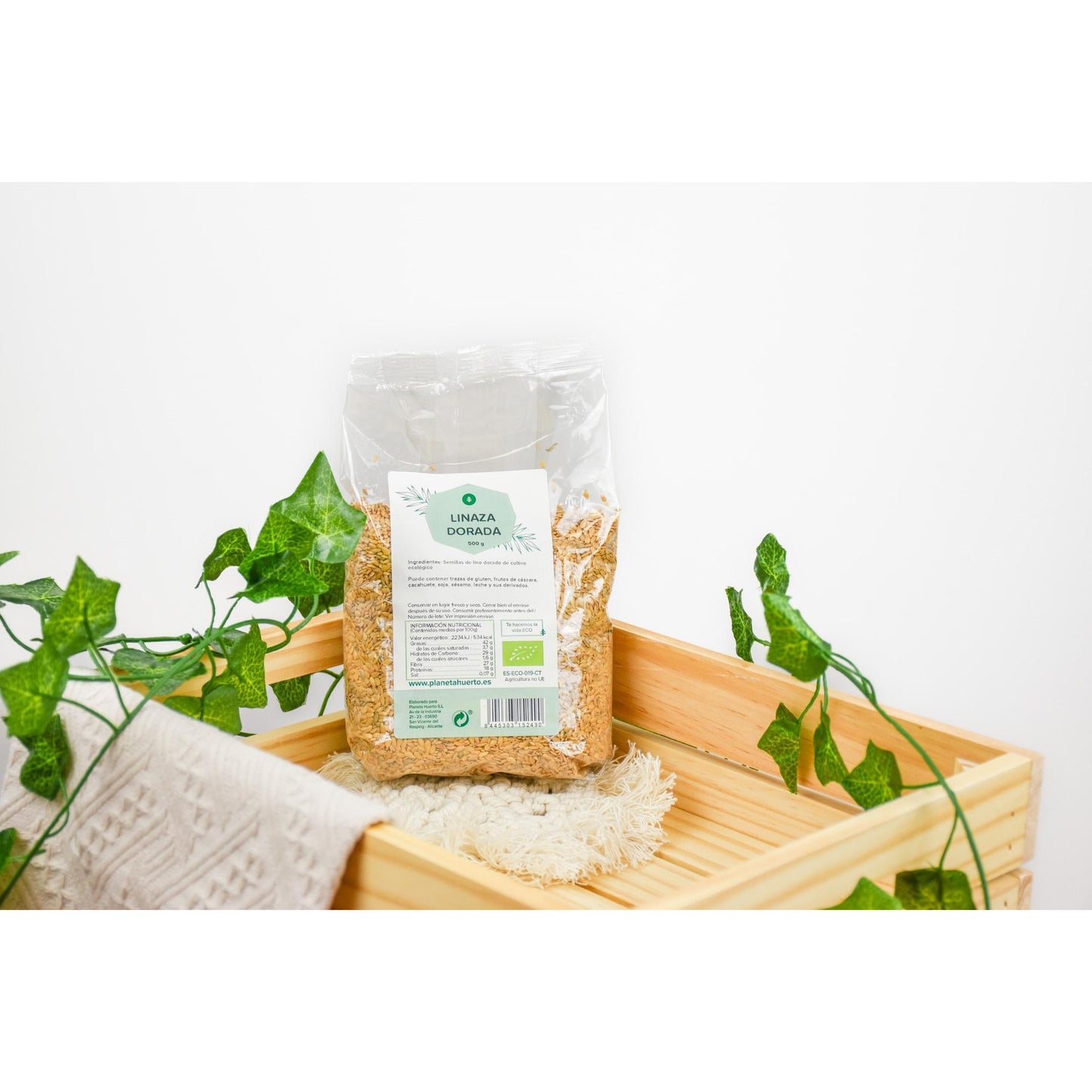 Opakowanie 2x Złoty Len ECO Planeta Huerto 500 g