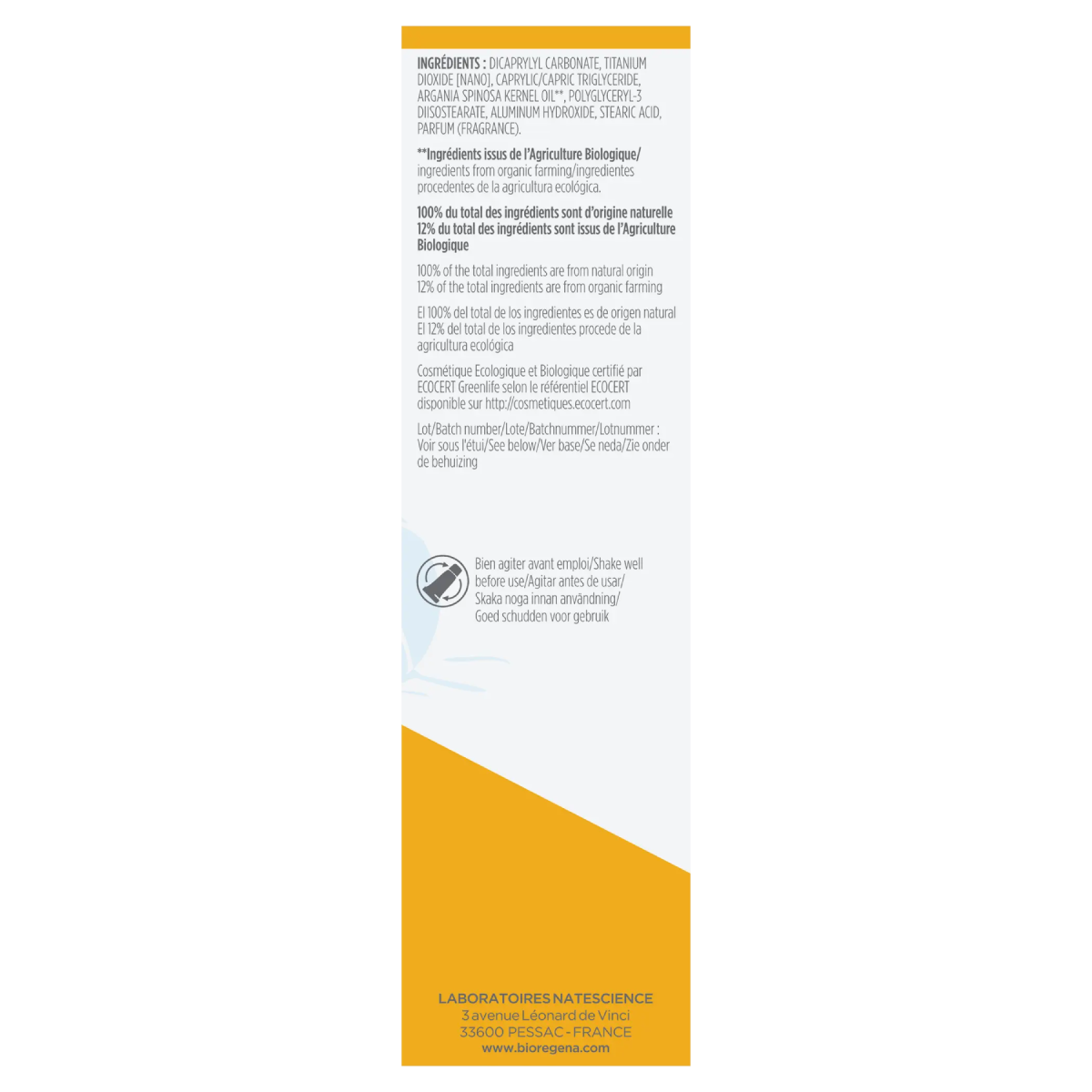 Sonnenschutz für Kinder SPF50 Spray Bioregena 90 ml