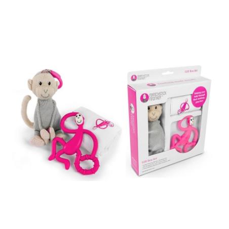 SET MUSELINA + BITRING MONKEY + DUKK (ROSA)