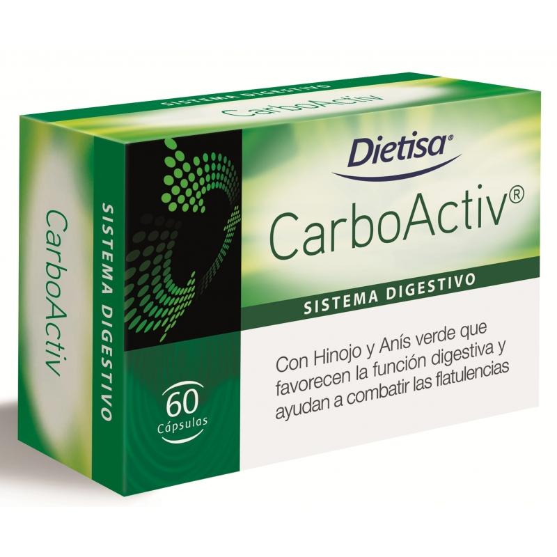 CarboActiv carbón activado Dietisa, 60 cápsulas
