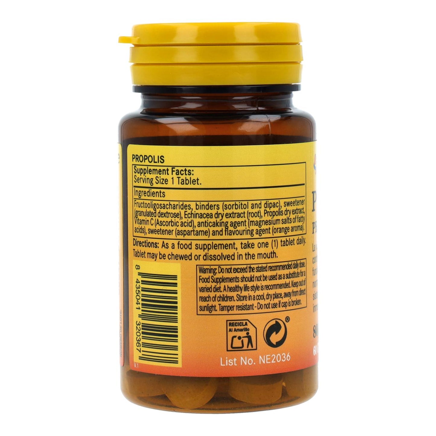 Propolis 800 mg Nature Essential 60 tabletten