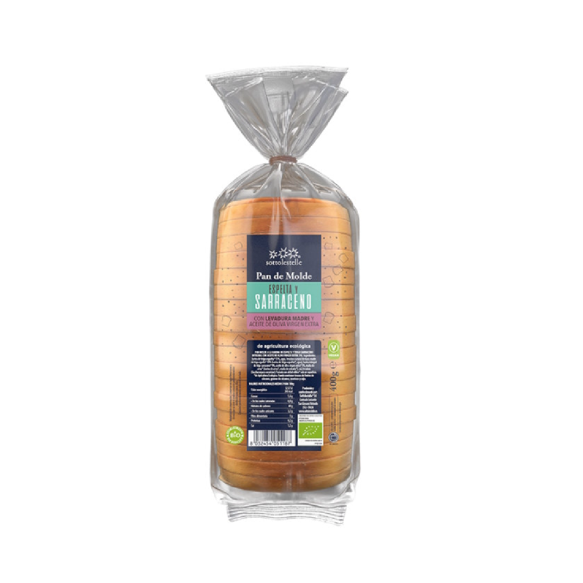 Sottolestelle Dinkel-Buchweizen-Toastbrot 400 g