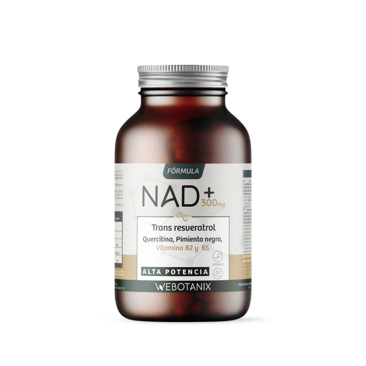 NAD+ 300 mg Trans Resveratrol WEBOTANIX 60 capsule