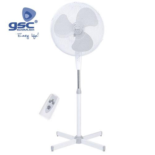 Ventilateur sur pied 43 cm 45 W avec télécommande
