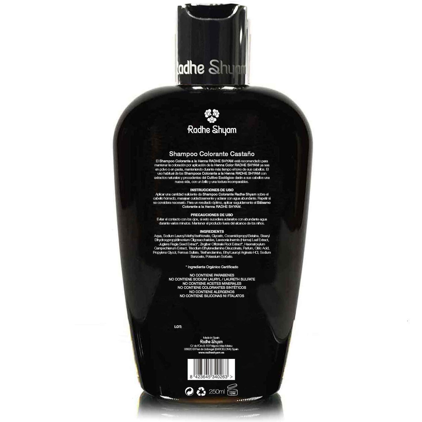 Farbendes Shampoo Kastanienbraun Henna Radhe Shyam 250 ml