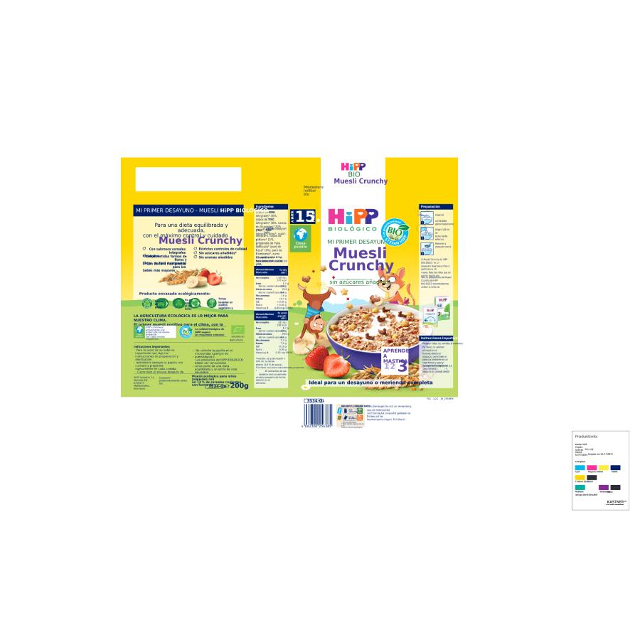 Knuspriges Müsli für Kinder Bio +15 Monate HiPP 200 g