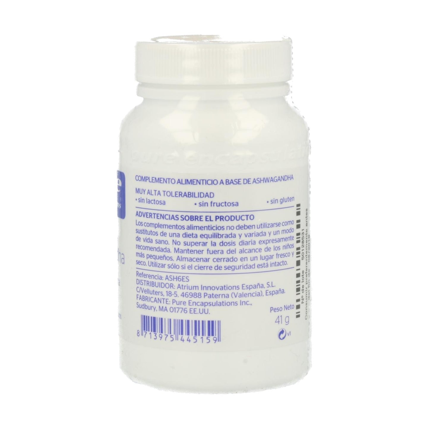 Pure Encapsulations Ashwagandha 60 capsules