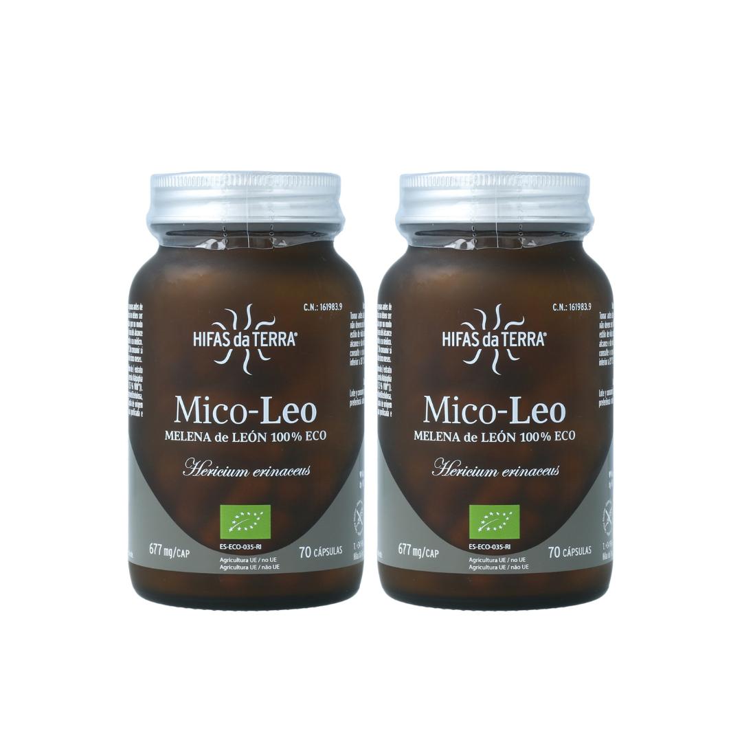Pack 2x Mico Leo Melena de León BIO Hifas da Terra 677 mg 70 gélules