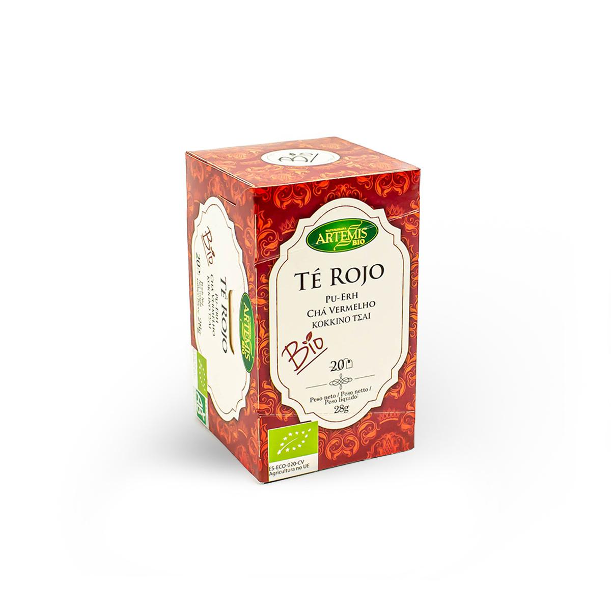Red Puerh Tea Eco Tea Bags 20 Artemisbio Filters
