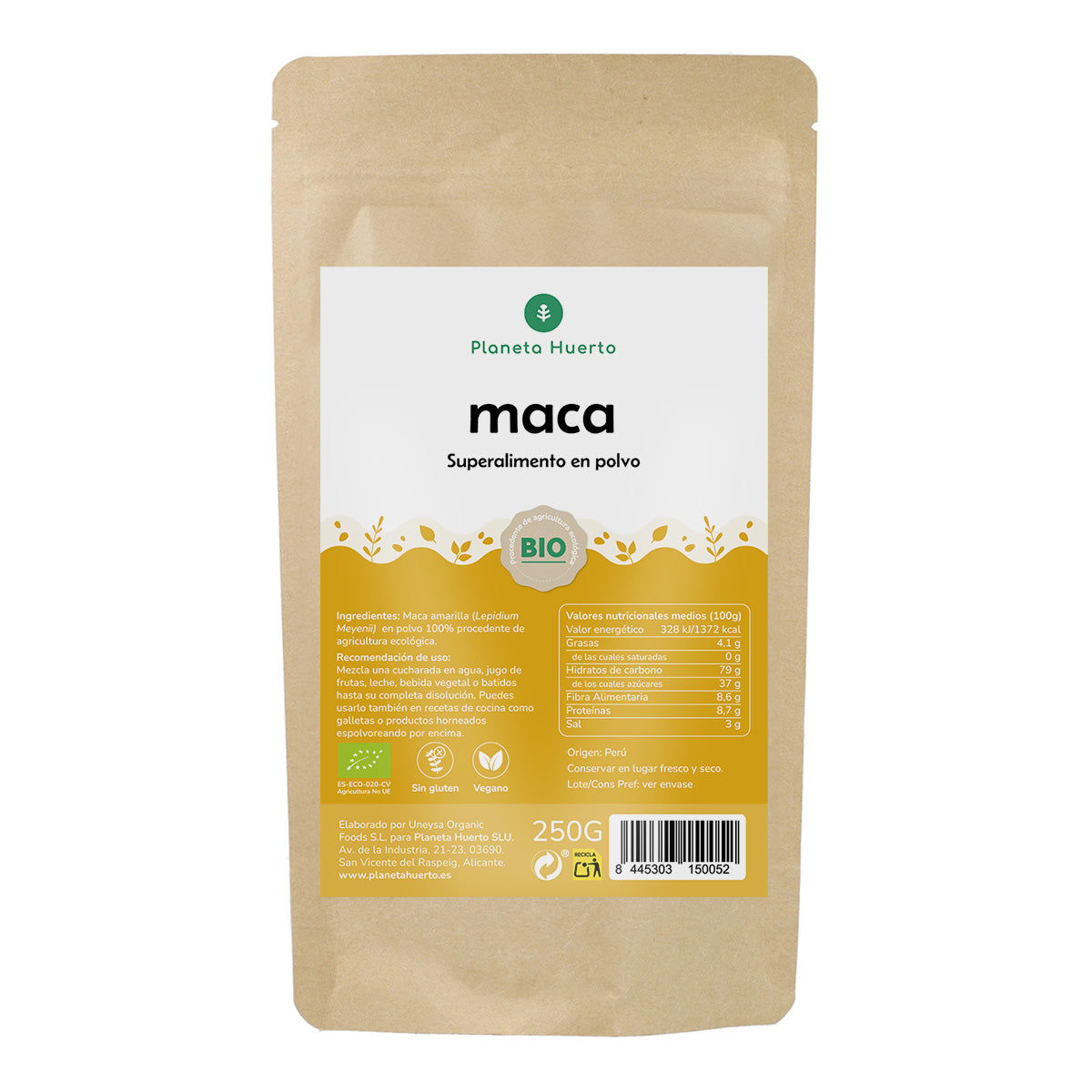 Maca powder ECO Planeta Huerto