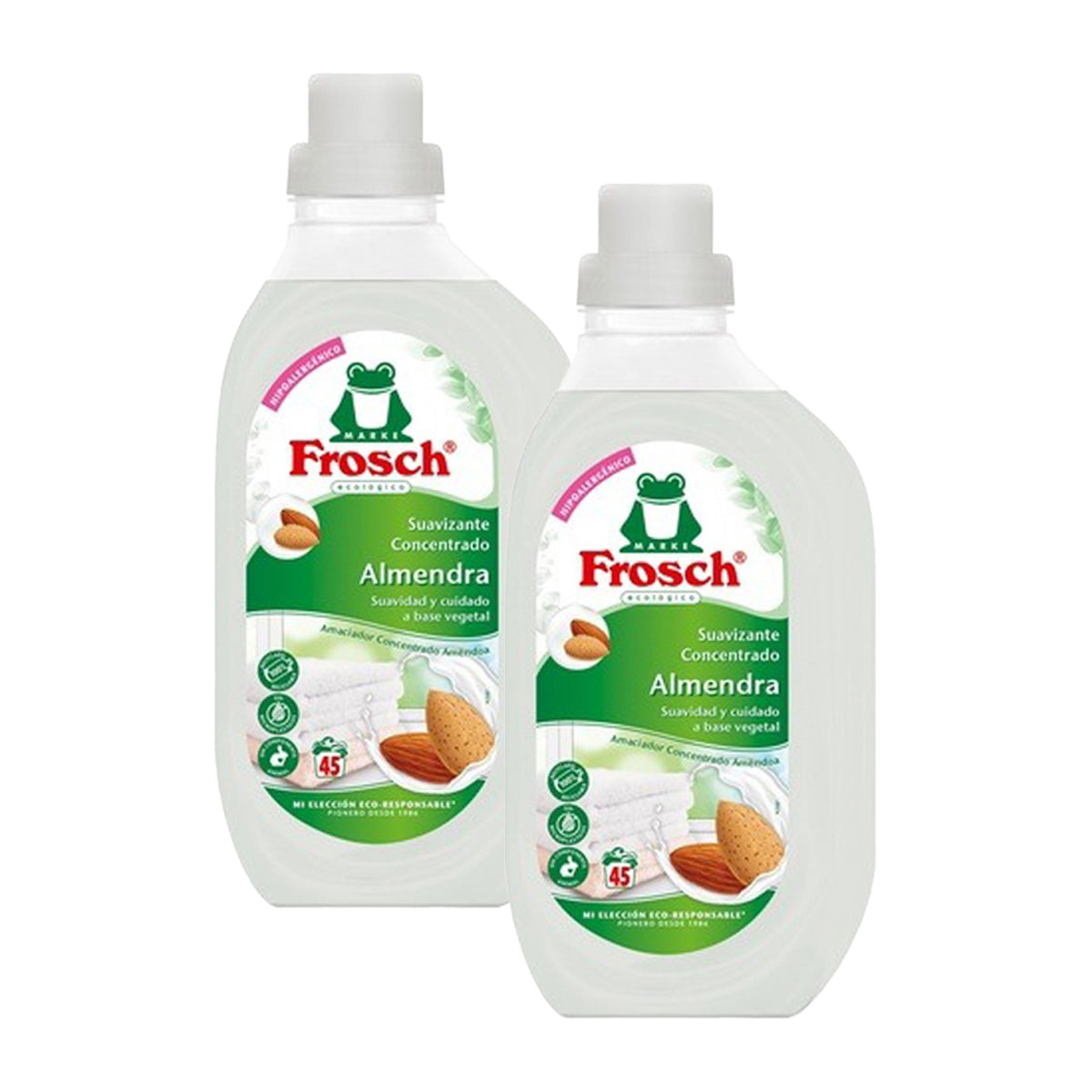 Zestaw 2x płyn do płukania tkanin Frosch o zapachu migdałów 900 ml