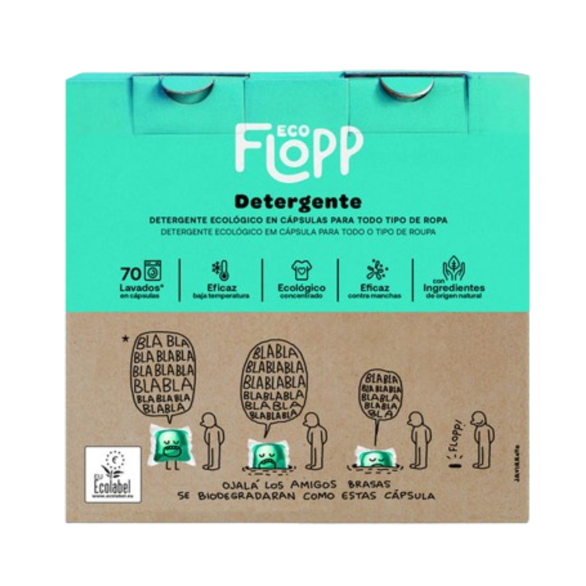 Pack of 2 x Flopp ECO Laundry Detergent 70 caps