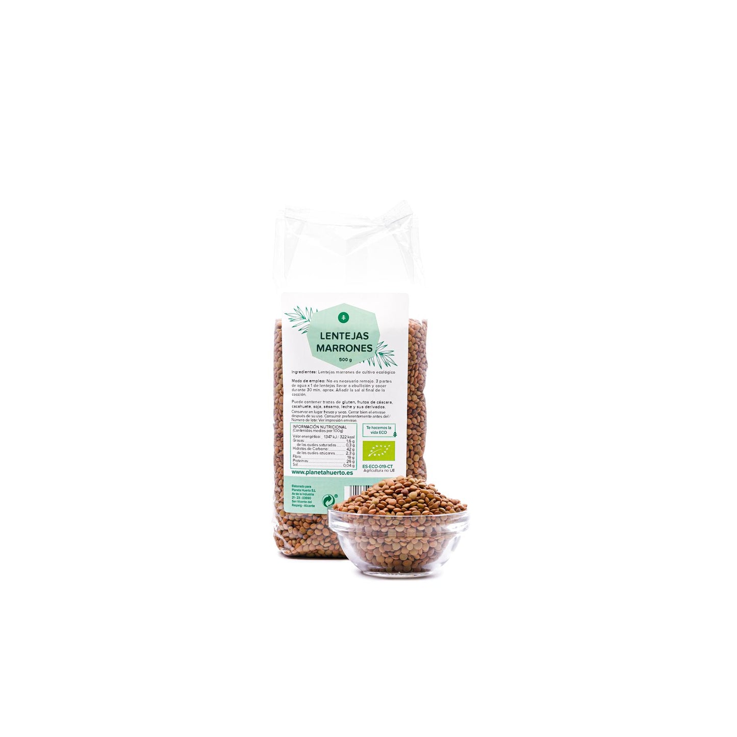 Lenticchie marroni ECO Planeta Huerto 500 g