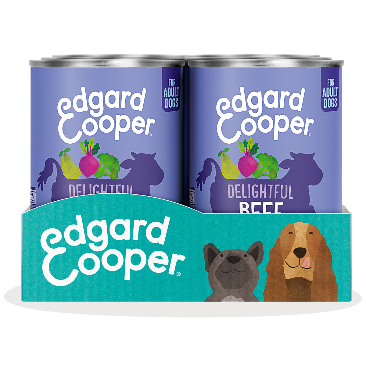 Nourriture humide pour chiens Viande de bœuf Edgard & Cooper 400 g