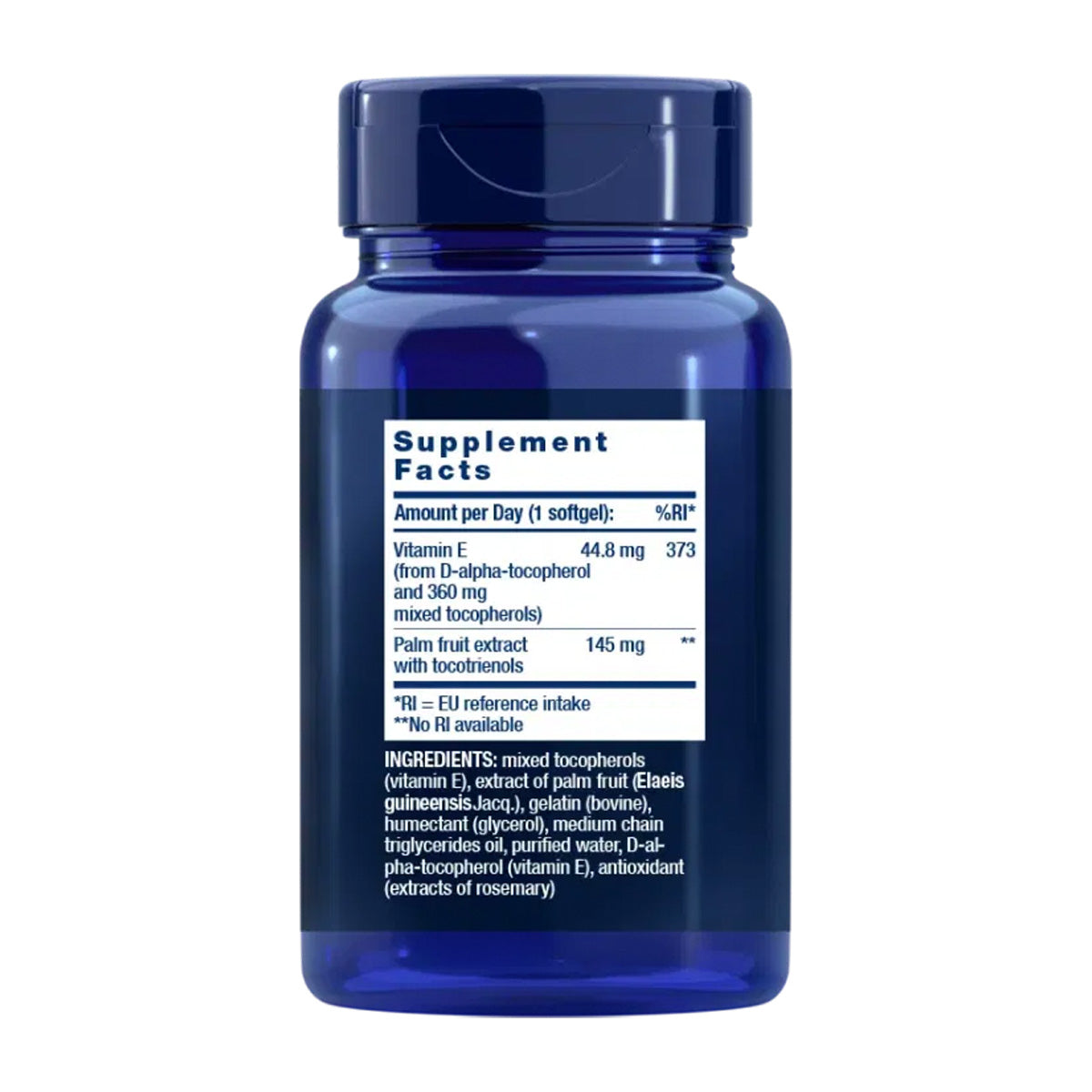 Gamma E Mixed Tocopherols & Tocotrienols, Life Extension 60 capsules