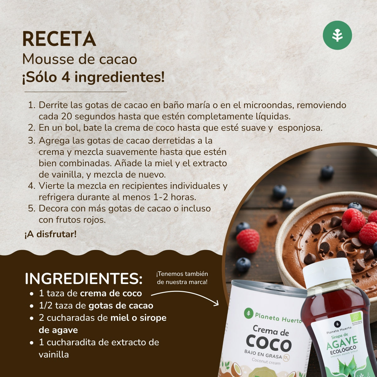 Dropsy czekoladowe 100% kakao ECO Planeta Huerto 200 g