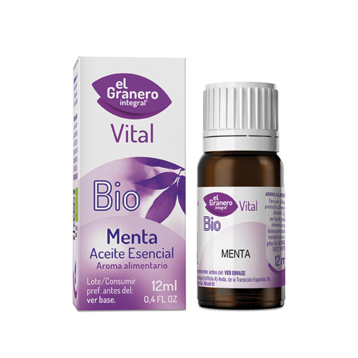 Aceite Esencial Menta Biológico El Granero, 12 ml