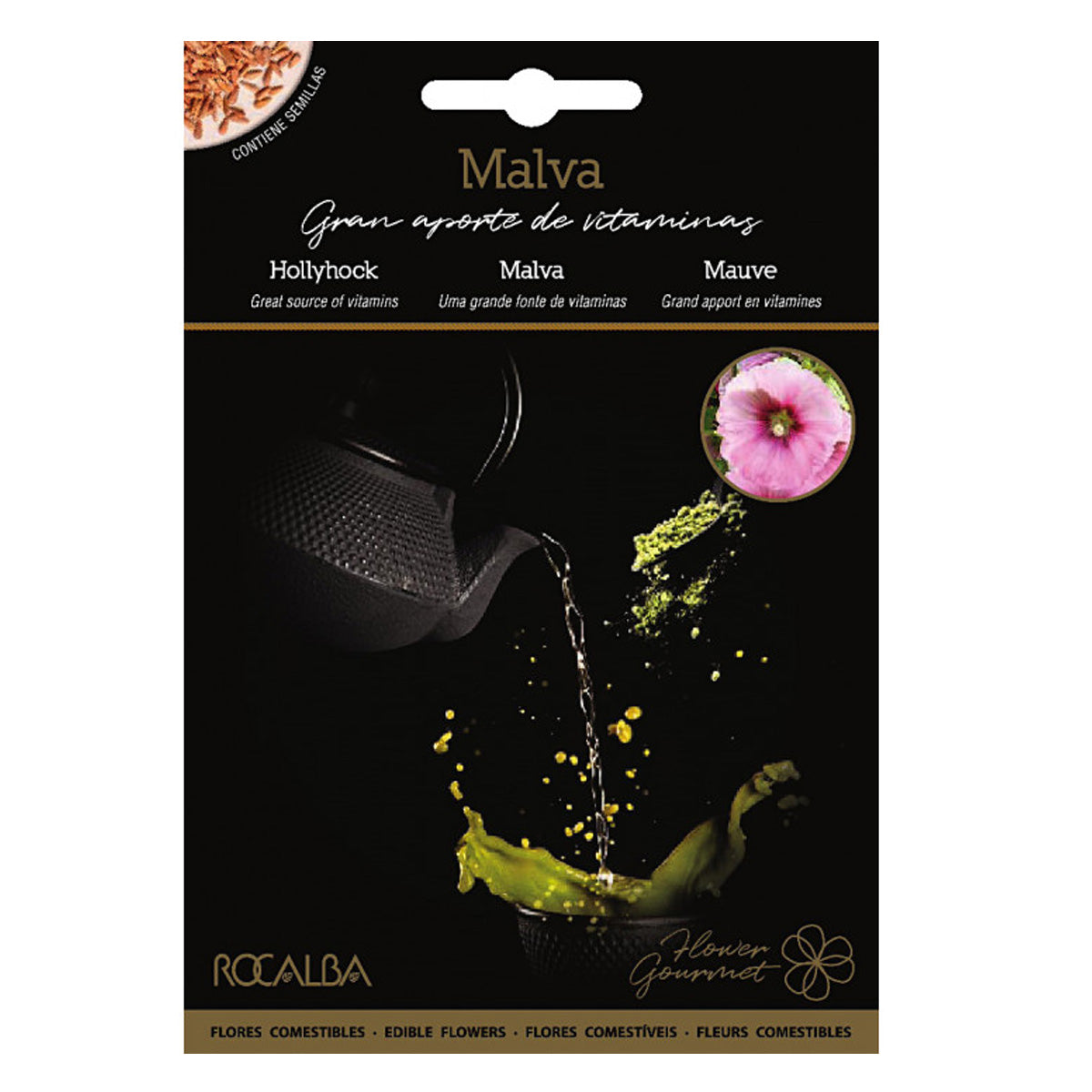 Semi di fiori commestibili di malva, rocalba