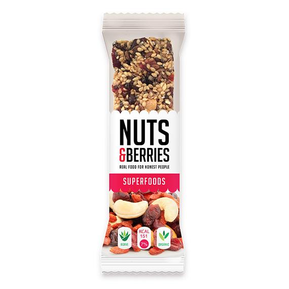 Superfoods-Riegel Nust&berries 40 g