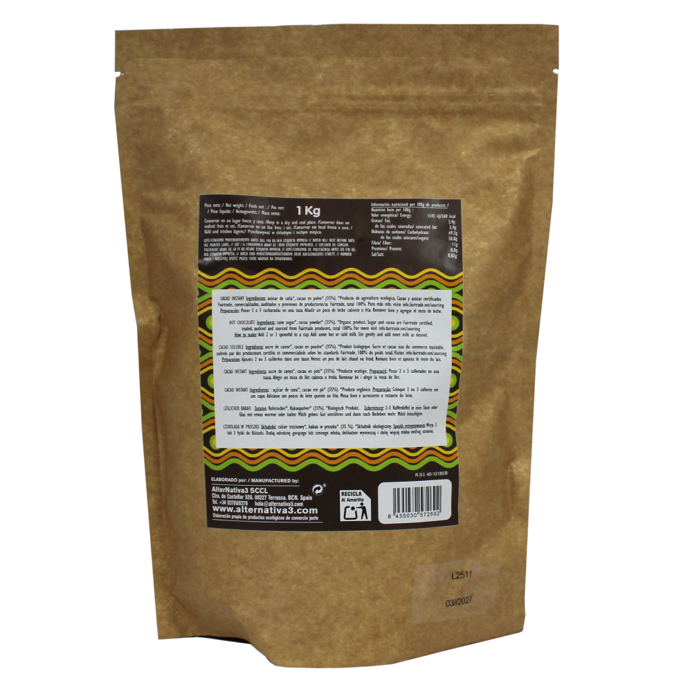 Biologische instantcacao Alternativa 1 kg