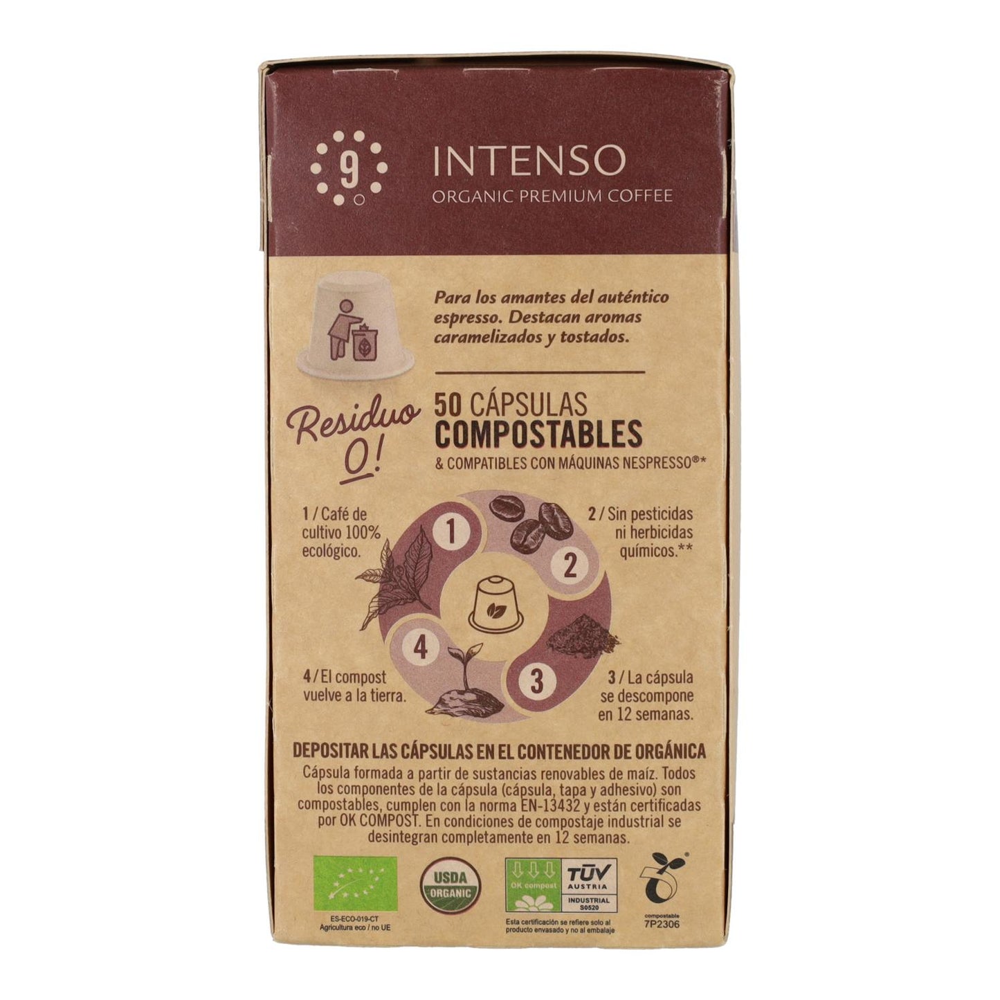Capsule compostabili Intenso Nespresso 50 capsule