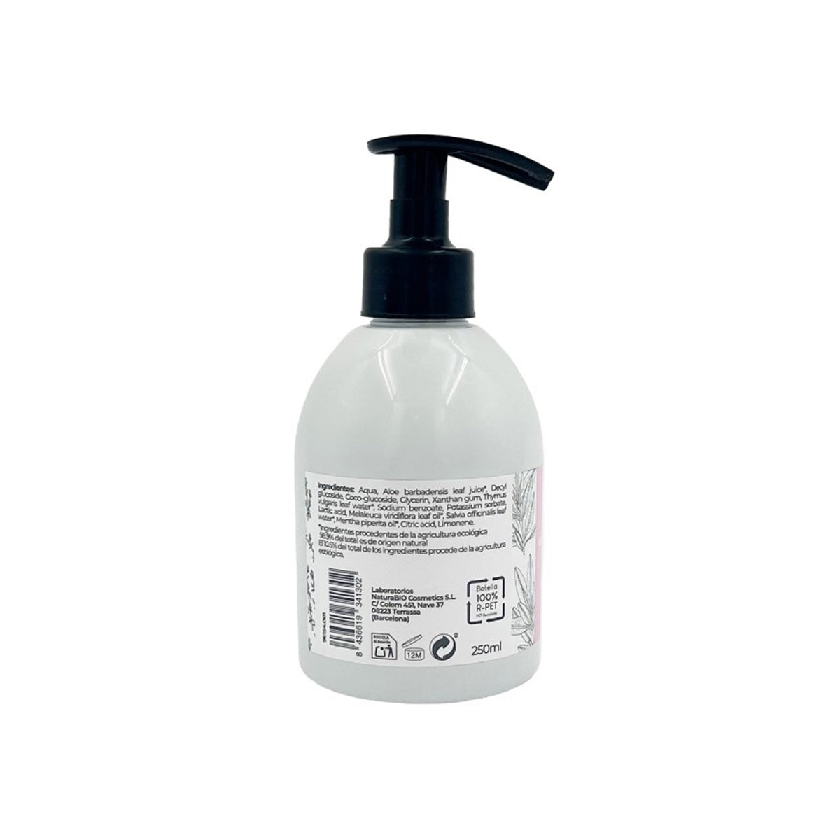 Gel d'hygiène intime Sauge & Thym Bio NaturaBIO 250 ml