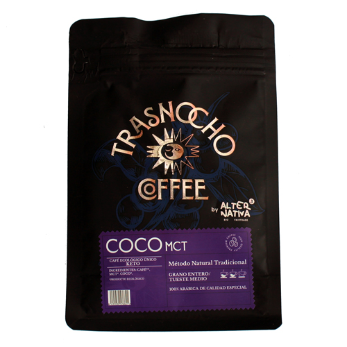 Caffè KETO in grani con MCT di cocco BIO Trasnocho Alternativa 200 g