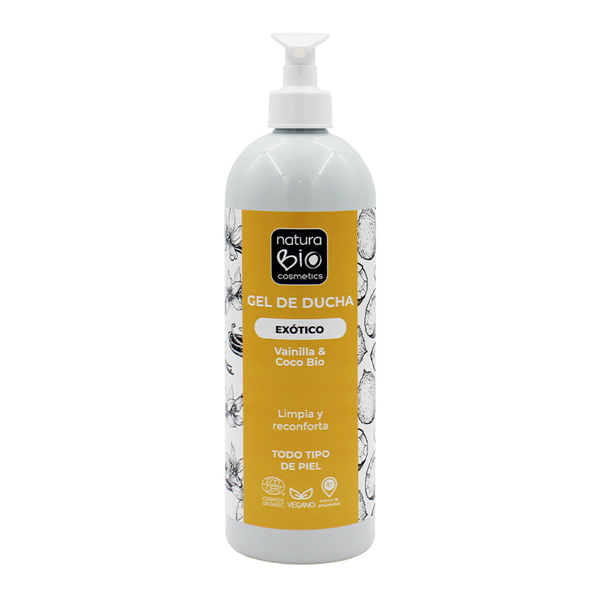 NaturaBio aromatic relaxing vanilla and coconut shower gel 740 ml