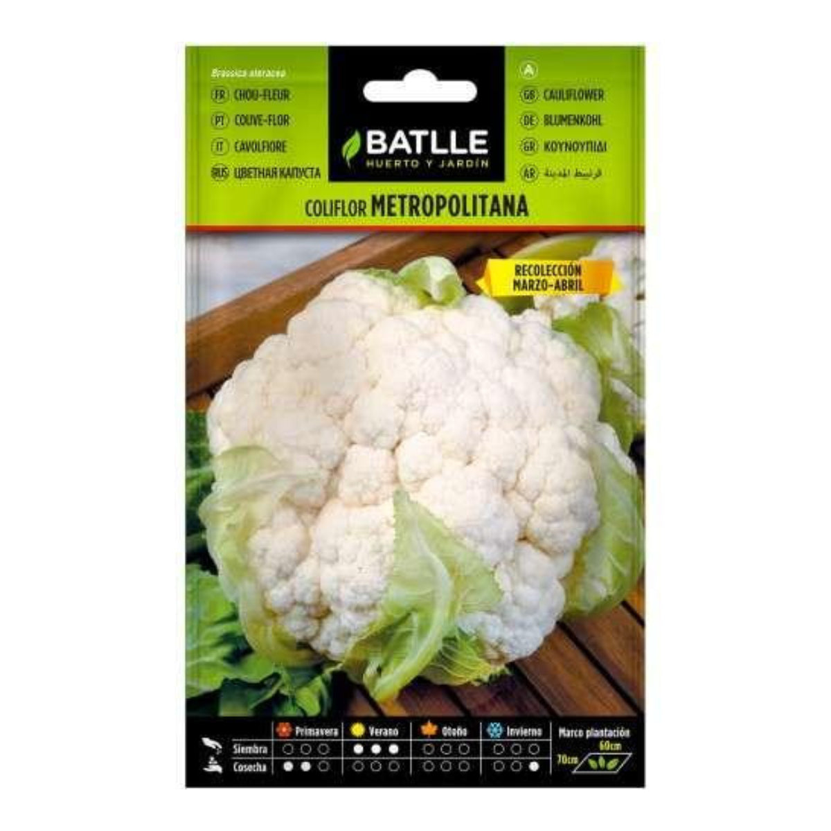 Metropolitana Batlle cauliflower seeds